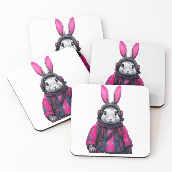 Item preview, Abstract Cyberpunk rabbit japan designed and sold by KorArtStudio.