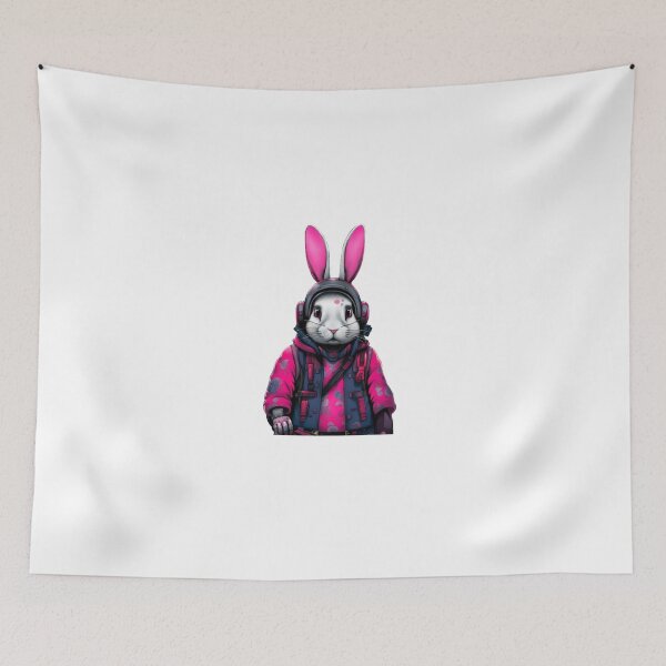 Item preview, Abstract Cyberpunk rabbit japan designed and sold by KorArtStudio.