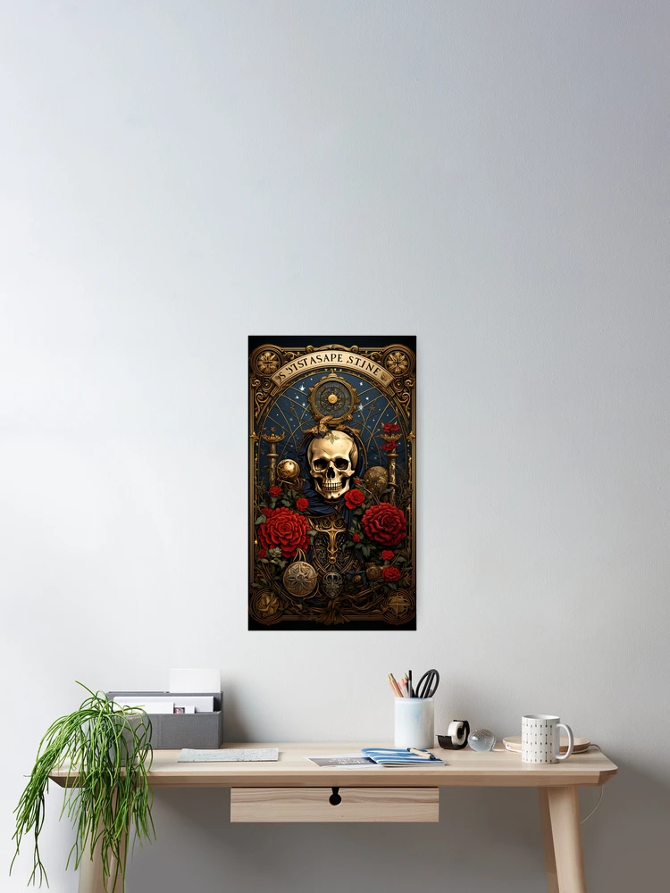 Thumbnail 2 of 3, Poster, Skeleton Card designed and sold by VisualCrafting.