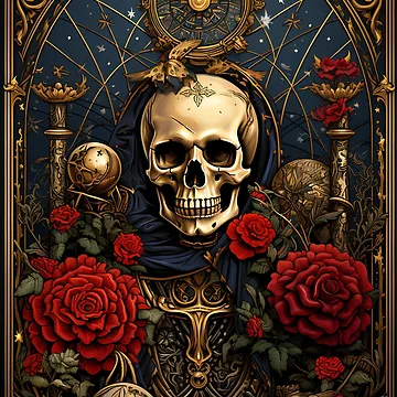 Artwork thumbnail, Skeleton Card by VisualCrafting