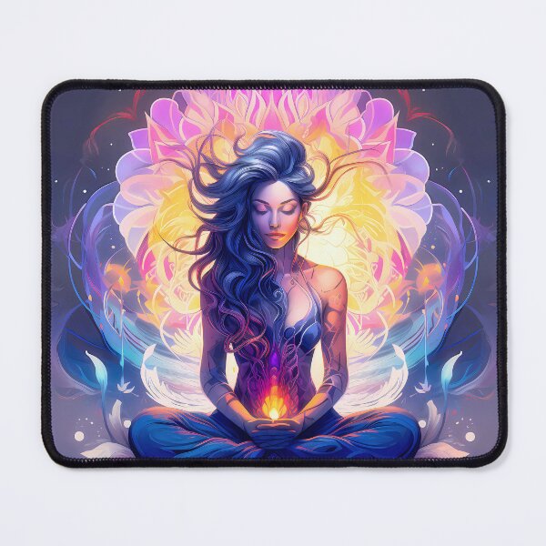 Item preview, Goddess of the Sacred and Divine Feminine, Divine Yoni - spiritual art spirituality divine feminine well-being portrait illustration drawing designed and sold by LvSoulCreations.