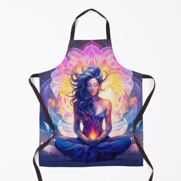 Item preview, Goddess of the Sacred and Divine Feminine, Divine Yoni - spiritual art spirituality divine feminine well-being portrait illustration drawing designed and sold by LvSoulCreations.