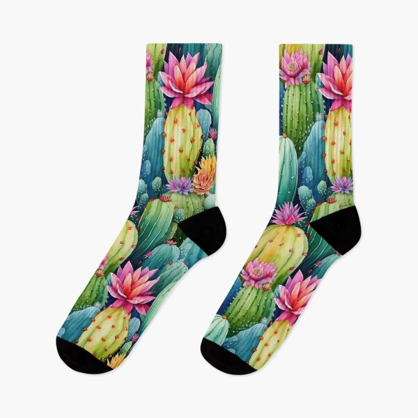 Item preview, Colourful Cactus Watercolour designed and sold by Artistryyyy.