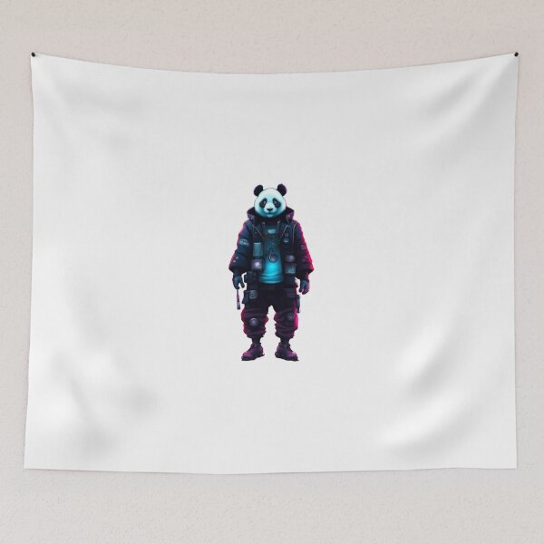 Item preview, Abstract Cyberpunk panda japan designed and sold by KorArtStudio.