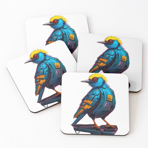 Item preview, Cool Cyberpunk bird japan designed and sold by KorArtStudio.