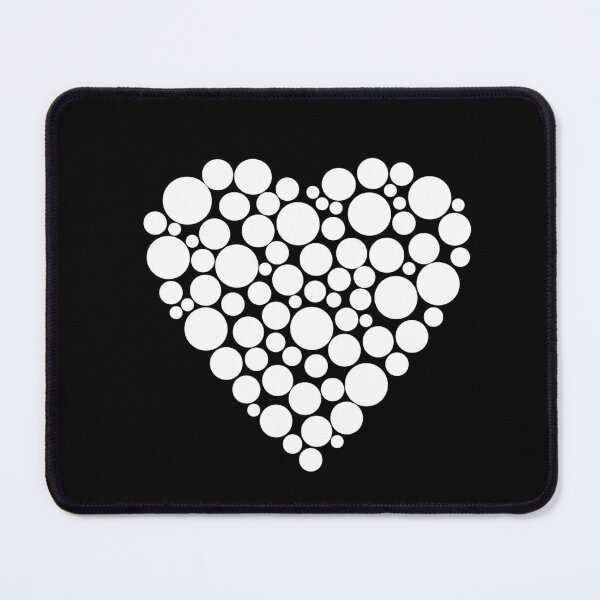 Item preview, Simple black and white pattern .heart black polka dots .  2 designed and sold by fuzzyfox.