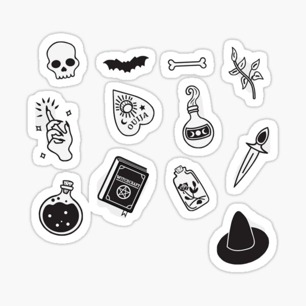 Item preview, witchy gothic sticker pack designed and sold by bronte2004.