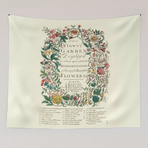 Item preview, The Flower Garden, by Robert Furber (1732) Original colors (restored) designed and sold by MINDTHECHERRY.