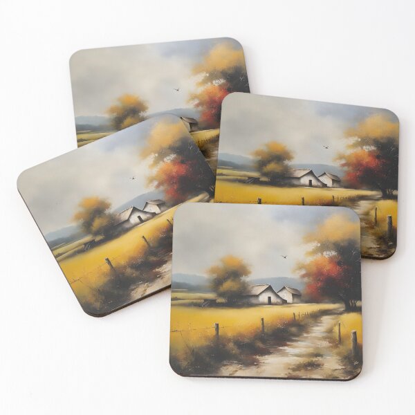 Item preview, Rural Landscape Post Impressionist Design 001 designed and sold by StickyBastardz.