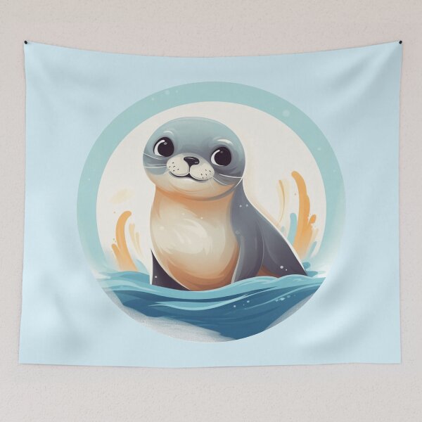 Item preview, Cute baby seal are looking at you. designed and sold by PawinaK.