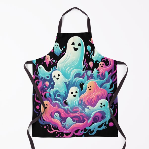 Item preview, Colorful Spooky Ghosts (Halloween Vibes) designed and sold by PixSellerShop.
