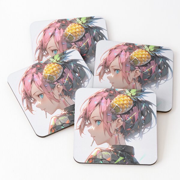 Item preview, Adorable Fashion Pineapple Anime Girl designed and sold by bubblegoth.