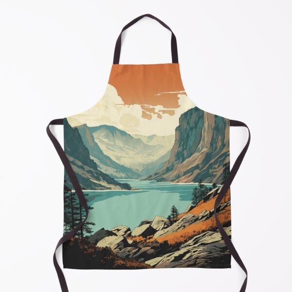 Item preview, A Vintage Travel Illustration of the Fjords - Norway designed and sold by GoodOldVintage.