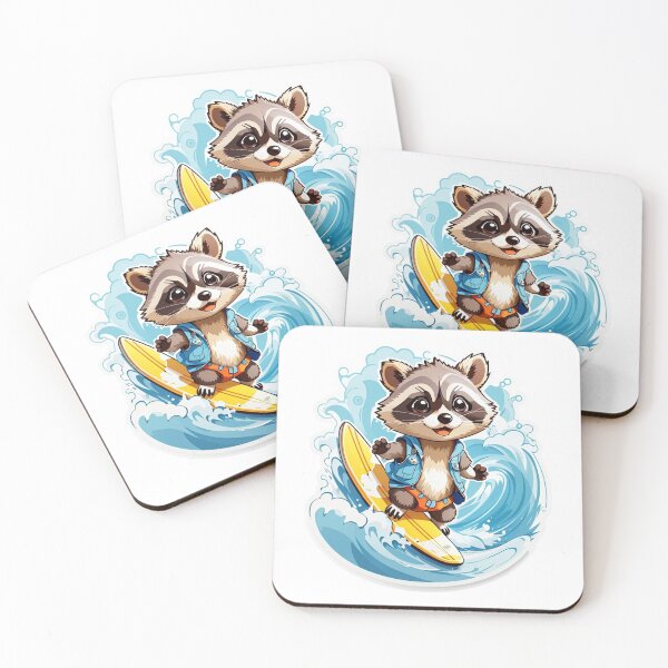 Item preview, Surfing Racoon  designed and sold by LabZoidd.