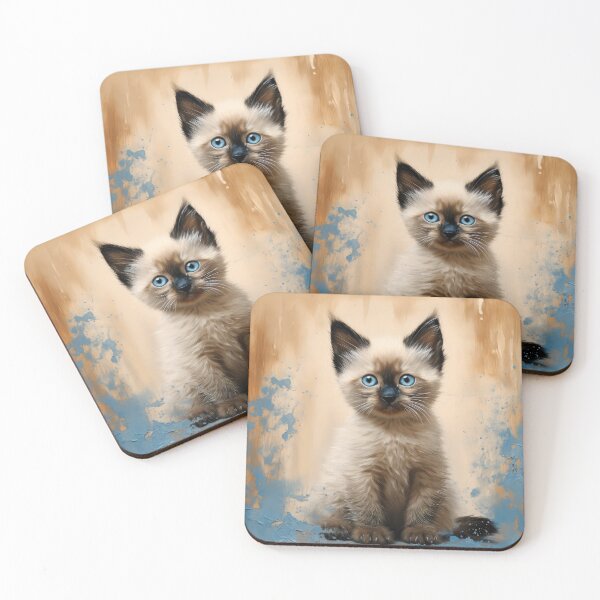 Item preview, Cute Siamese Kitten 02 designed and sold by Elisabeth Lucas.
