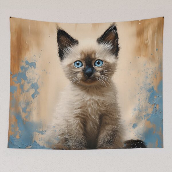 Item preview, Cute Siamese Kitten 02 designed and sold by Elisabeth Lucas.