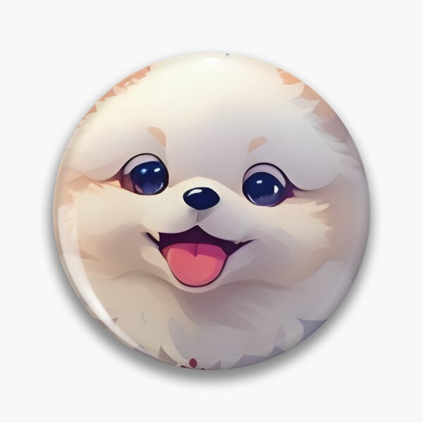 Item preview, Fluffy Paws: Adorable White Pomeranian Puppy Merchandise designed and sold by nadeem4design.