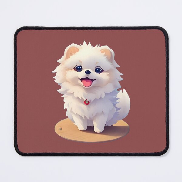 Item preview, Fluffy Paws: Adorable White Pomeranian Puppy Merchandise designed and sold by nadeem4design.