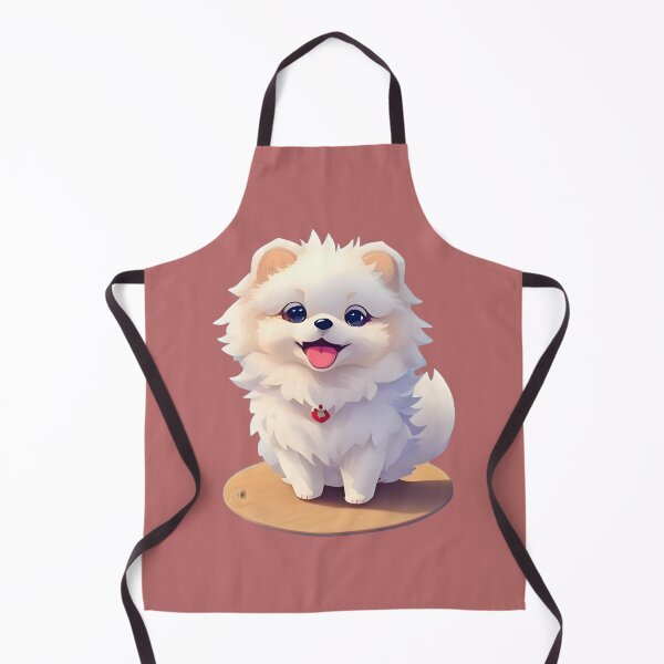 Item preview, Fluffy Paws: Adorable White Pomeranian Puppy Merchandise designed and sold by nadeem4design.