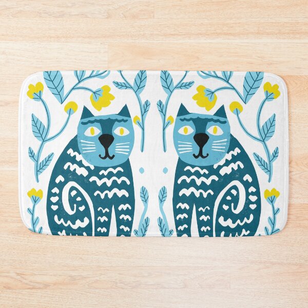 Item preview, two blue cats in the garden designed and sold by Pacesyte.
