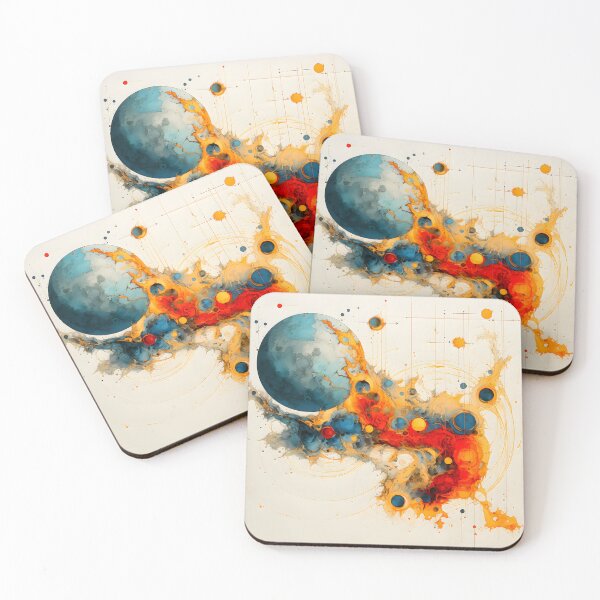 Item preview, Abstract Wall Art - Solar System - Planets designed and sold by etherinkAI.
