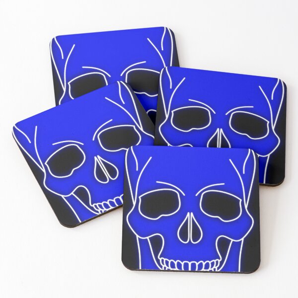 Item preview, Blue skull designed and sold by PerfectLineArt.