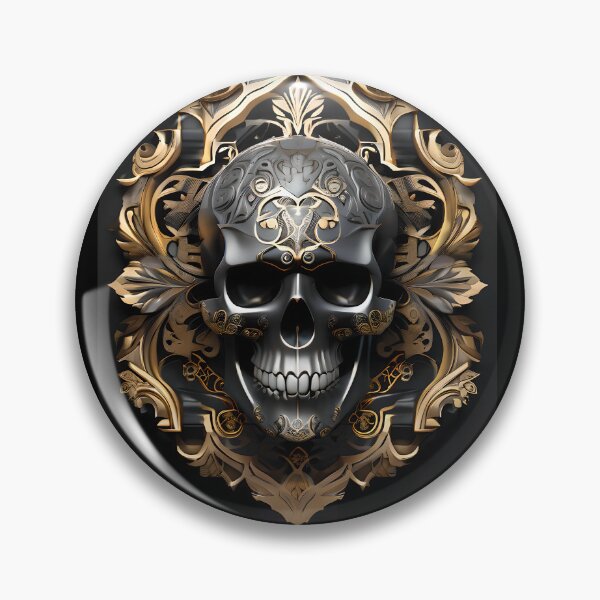 Item preview, Ornate Black Skull 1.1 designed and sold by Rameses-ll.