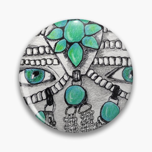 Item preview, Turquoise Eyes; pen and ink with watercolor designed and sold by CindyGrosch.