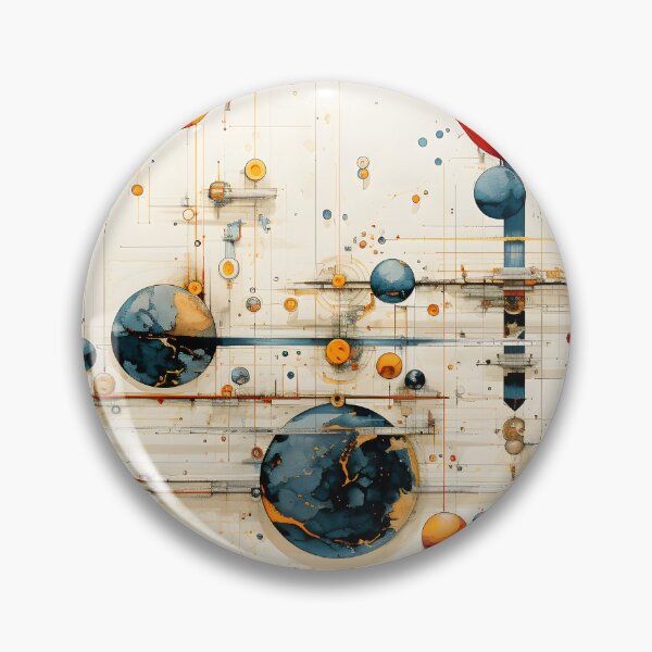 Item preview, Arte mural abstracto - Sistema solar - Planetas designed and sold by etherinkAI.