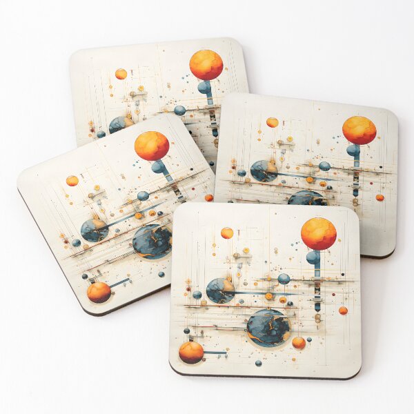 Item preview, Abstract Wall Art - Solar System - Planets designed and sold by etherinkAI.