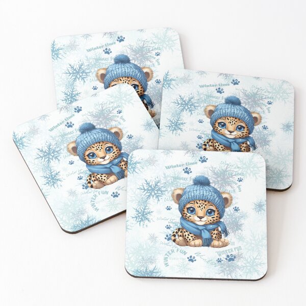 Item preview, AI generated | Cute Leopard | Winter designed and sold by Twinmommy Store.