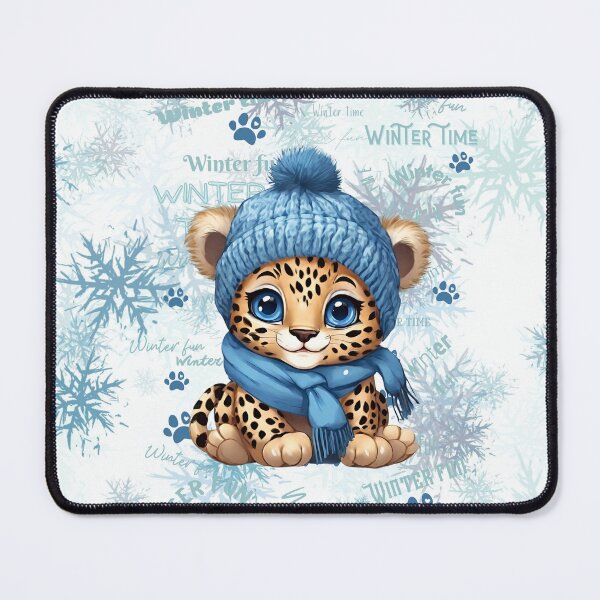 Item preview, AI generated | Cute Leopard | Winter designed and sold by Twinmommy Store.