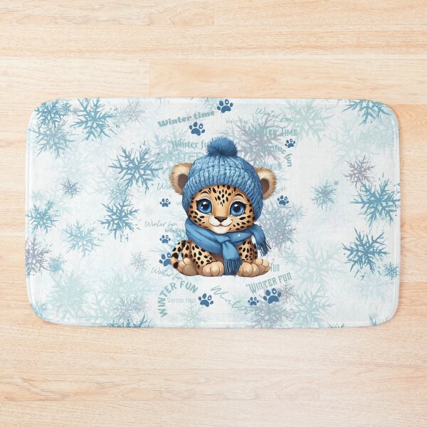 Item preview, AI generated | Cute Leopard | Winter designed and sold by Twinmommy Store.