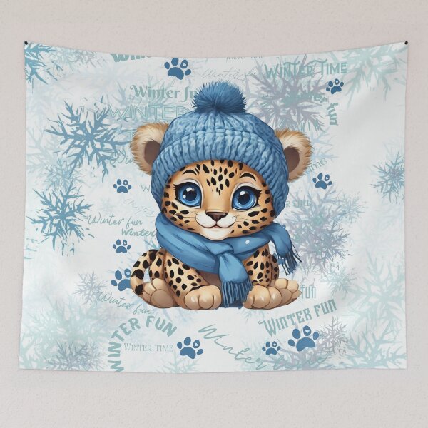 Item preview, AI generated | Cute Leopard | Winter designed and sold by Twinmommy Store.