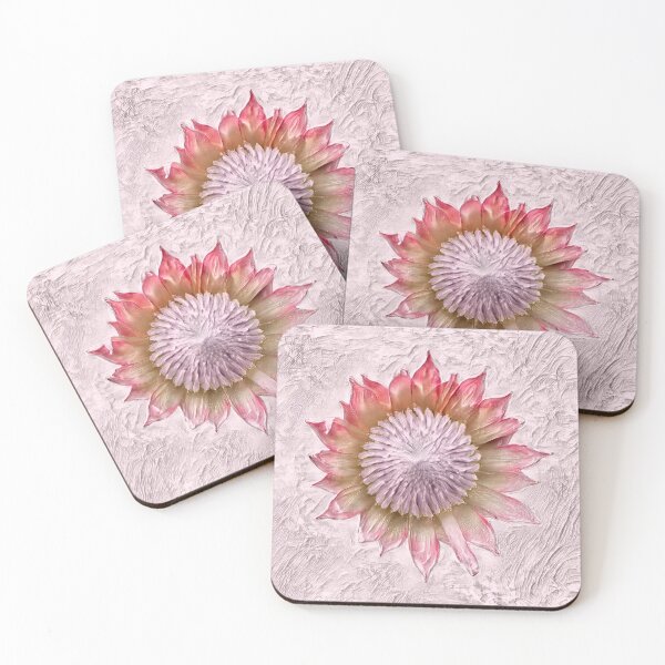 Item preview, King Protea Flower in Arty Impasto Style designed and sold by Scotch Macaskill.