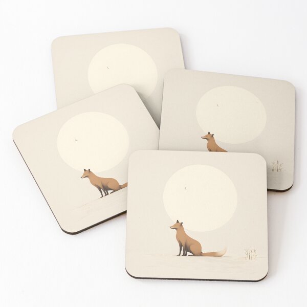 Item preview, Fox and the Moon- AI designed and sold by etherinkAI.
