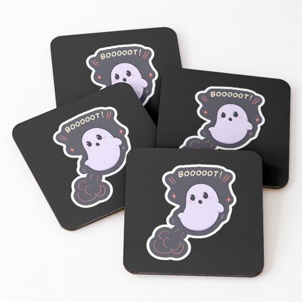 Item preview, Booooot! Farting Ghost Design by Zeesdesign on Redbubble designed and sold by ZEESDESIGN.