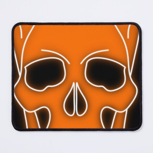 Artikelvorschau, Orangefarbener Totenkopf entworfen und verkauft von PerfectLineArt.