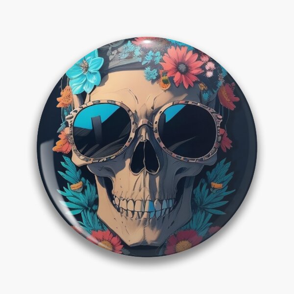 Item preview, Hippie Skull  designed and sold by KlaudiDesignArt.