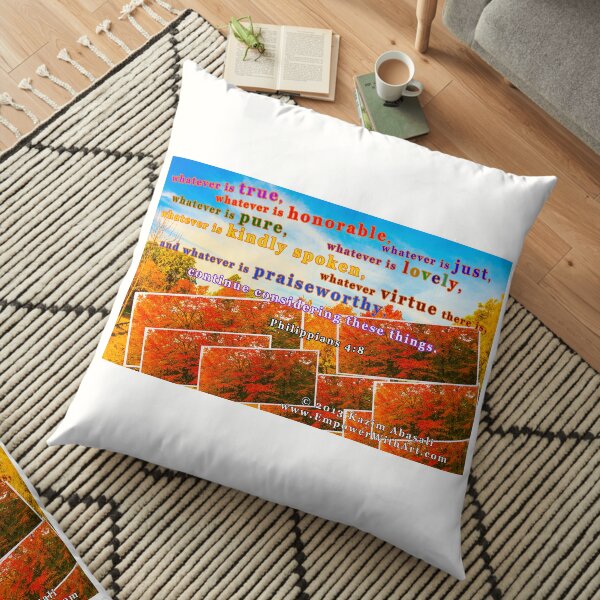Continue Considering These Things Floor Pillow