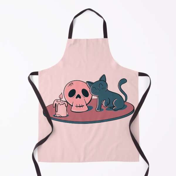 Item preview, Kitty and Skull (Pink) designed and sold by makell-creates.