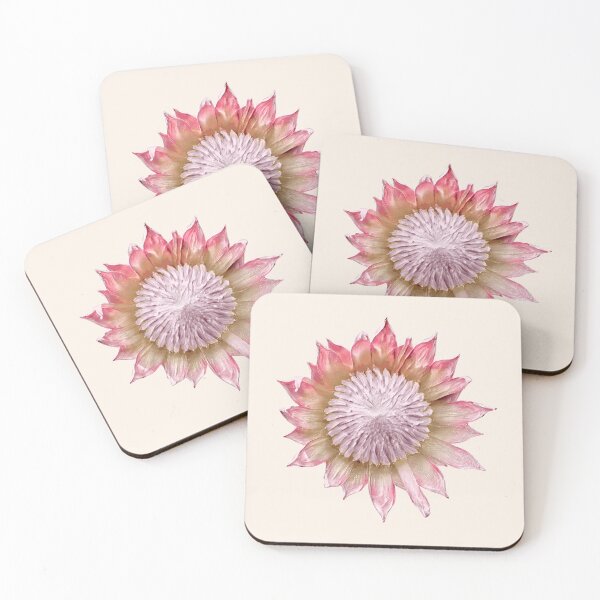 Item preview, King Protea Flower in Arty Impasto Style designed and sold by Scotch Macaskill.