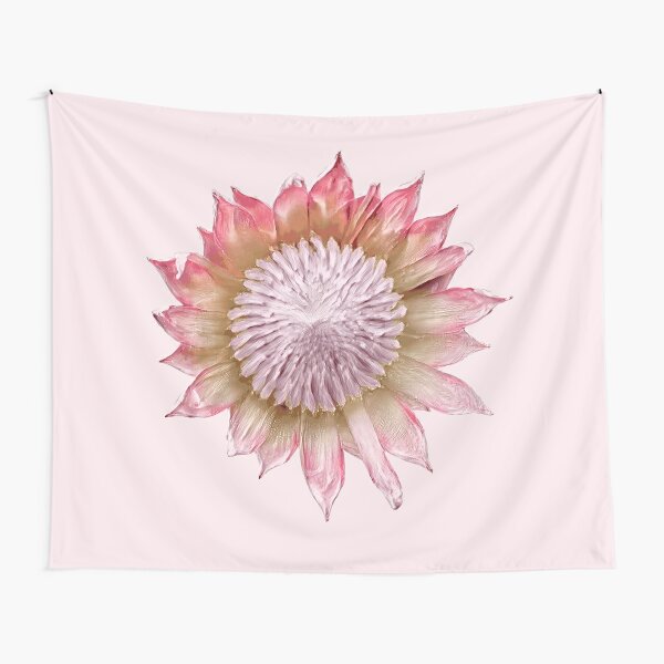 King Protea Flower in Arty Impasto Style Tapestry