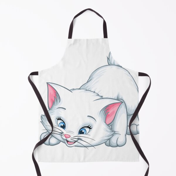 Item preview, Kitten Cat Whiskers Marie Cartoon, White Kitten Cartoon, white cat, mammal, face, cat Like Mammal designed and sold by Bucth.
