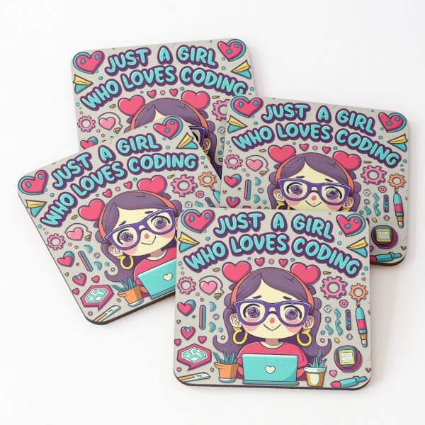 Item preview, Just A Girl Who Loves Coding Geek Coding Women designed and sold by ArtFromBeyond.