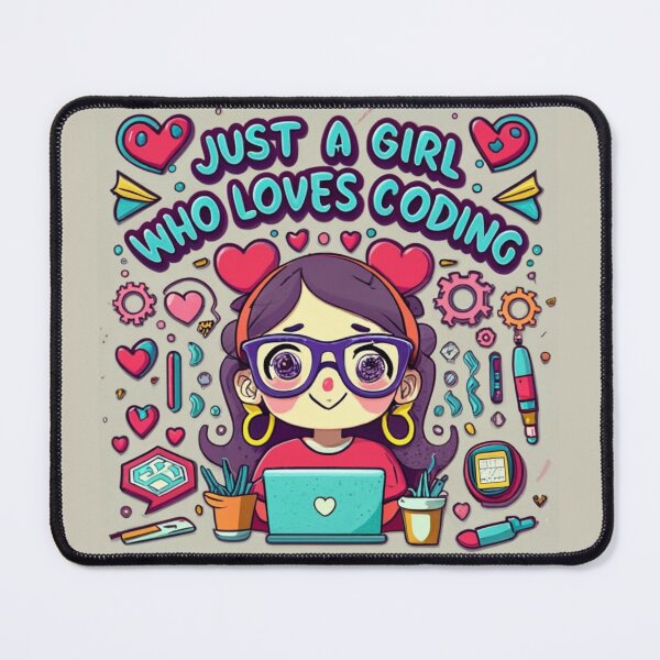 Item preview, Just A Girl Who Loves Coding Geek Coding Women designed and sold by ArtFromBeyond.