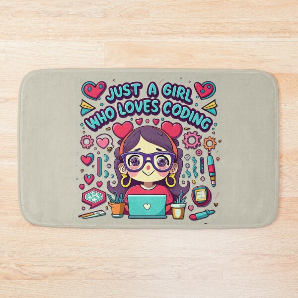 Item preview, Just A Girl Who Loves Coding Geek Coding Women designed and sold by ArtFromBeyond.