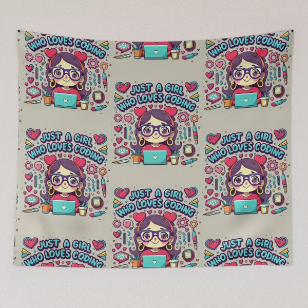 Item preview, Just A Girl Who Loves Coding Geek Coding Women designed and sold by ArtFromBeyond.