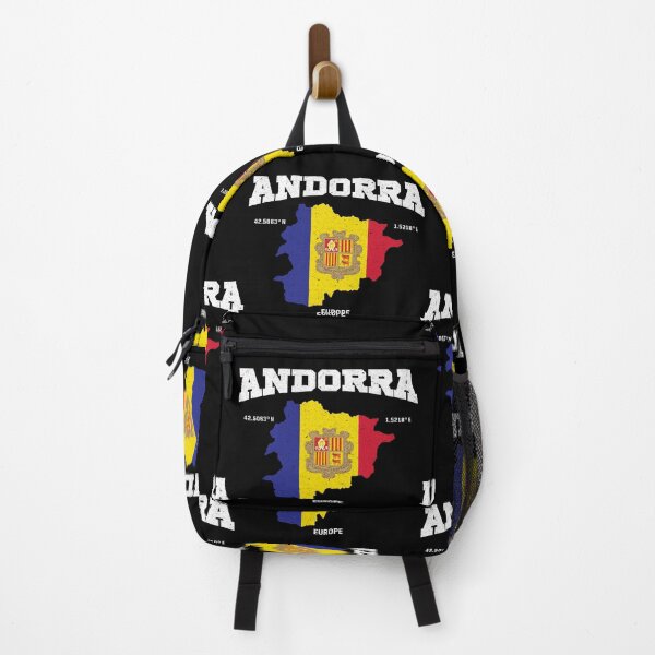 Item preview, Andorra flag map, Andorra coordinates, Andorra location designed and sold by Flag Outfit.
