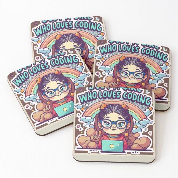 Item preview, Just A Girl Who Loves Coding Geek Coding Women designed and sold by ArtFromBeyond.